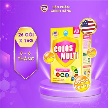 Sữa non Colos Multi A0 dành cho trẻ sơ sinh 0-6 tháng tuổi