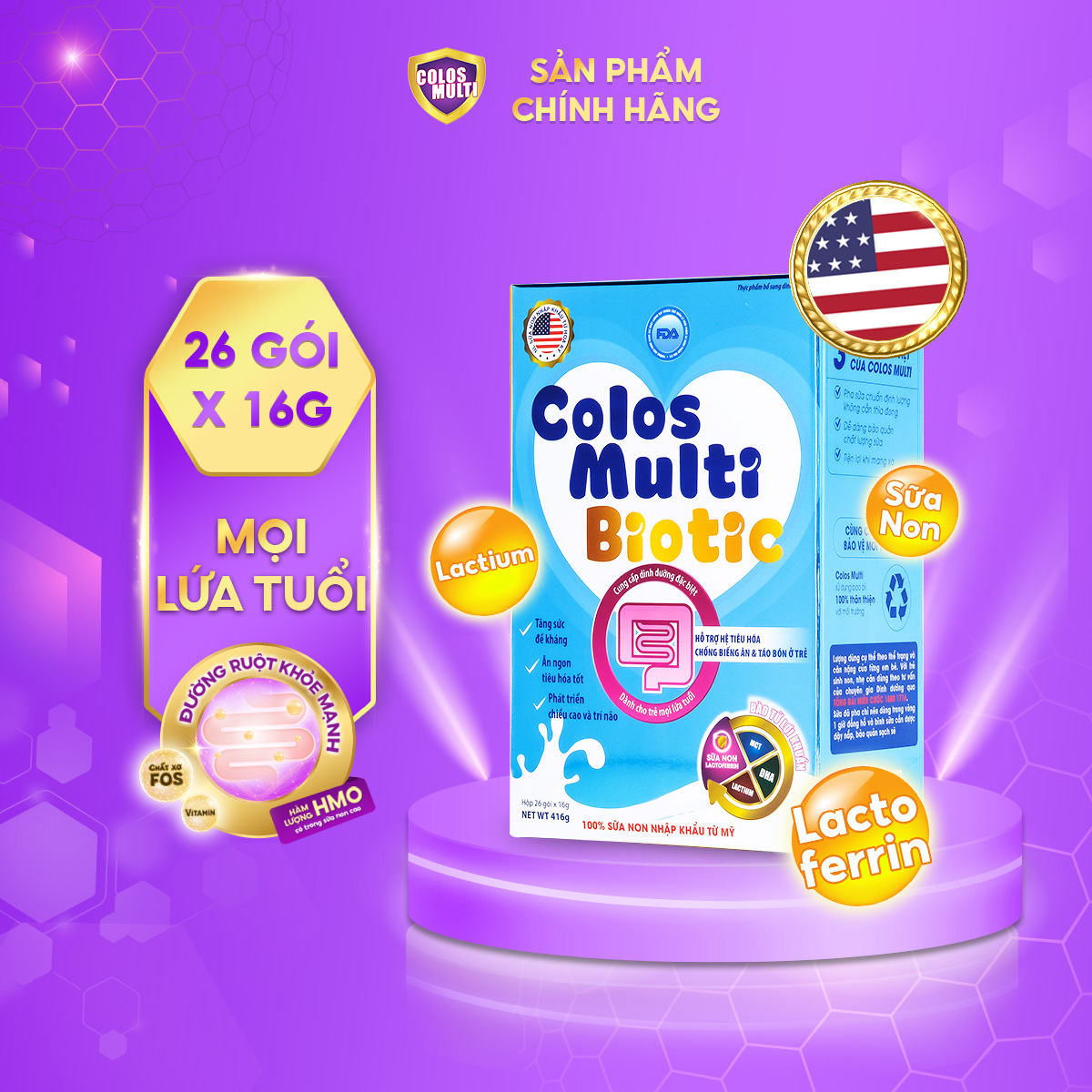 Sữa non ColosMulti Biotic dành cho mọi lứa tuổi