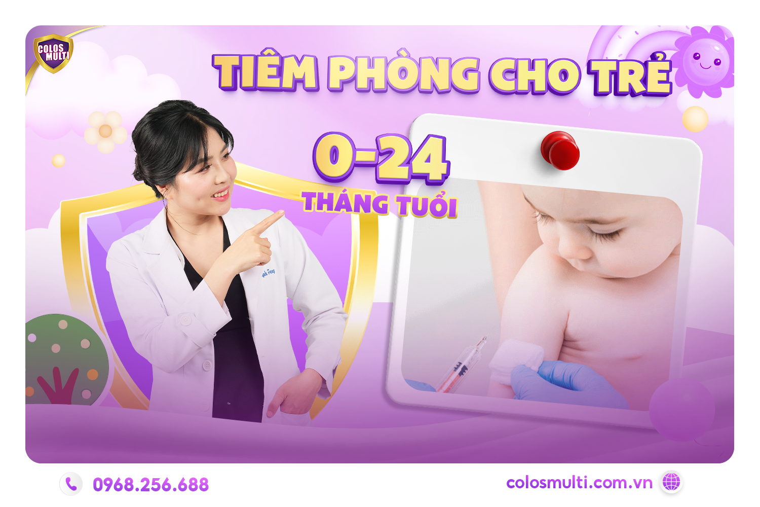 Tiêm phòng cho trẻ từ 0 – 24 tháng tuổi