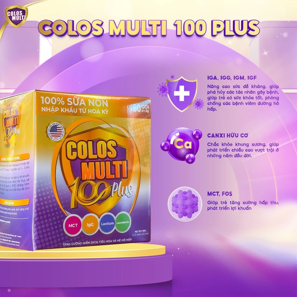 Sữa non ColosMulti 100 Plus dành cho mọi độ tuổi