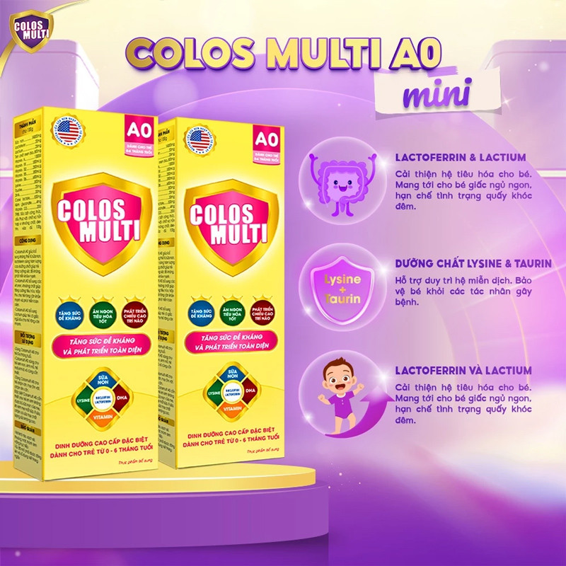 Sữa non Colos Multi A1 Mini dành cho trẻ từ 6-36 tháng tuổi