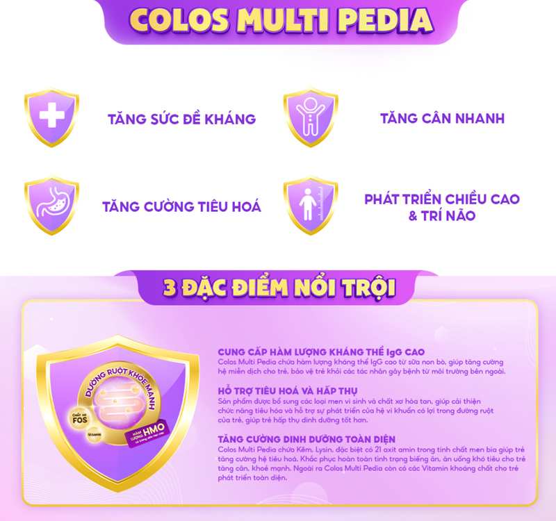 Công dụng Colos Multi Pedia