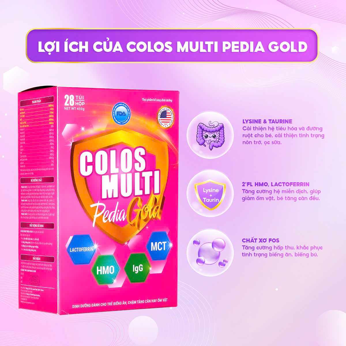 Sữa non Colos Multi Pedia Gold dành cho mọi lứa tuổi