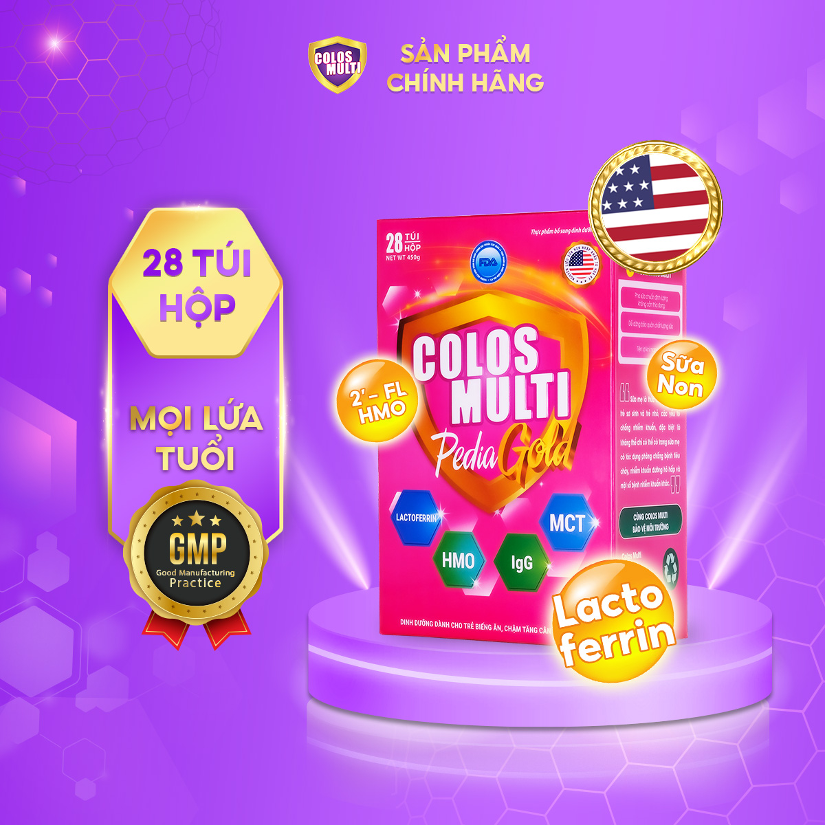 Sữa non Colos Multi Pedia Gold dành cho mọi lứa tuổi