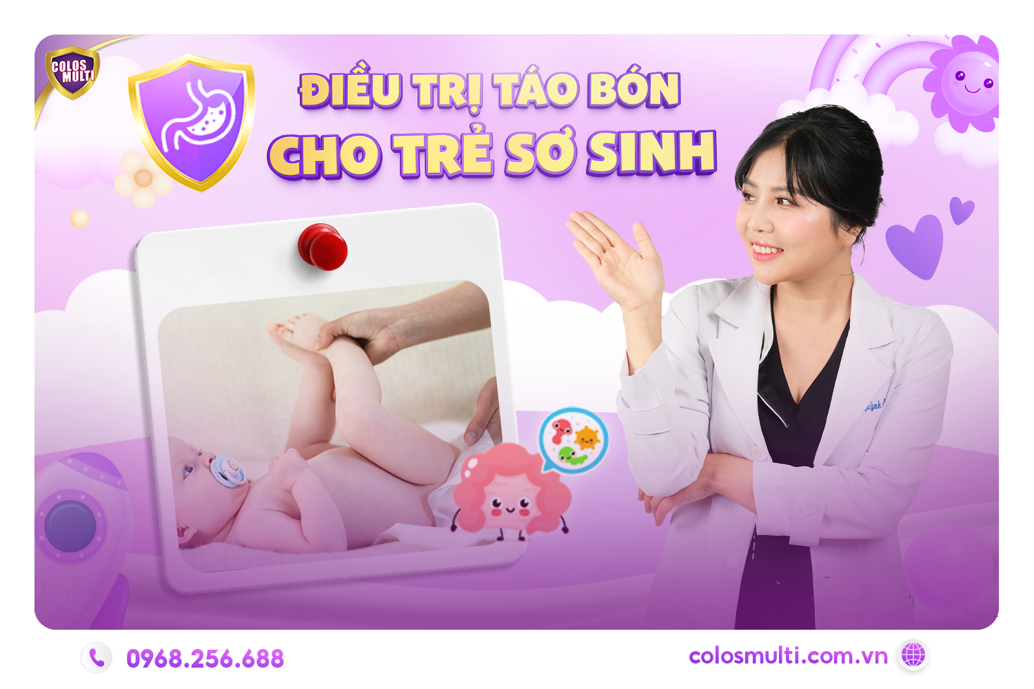Điều trị táo bón cho trẻ sơ sinh