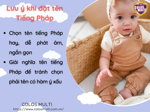 Một số lưu ý khi đặt tên tiếng Pháp cho con