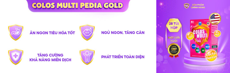 Sữa tăng cân cho bé Colos Multi Pedia Gold