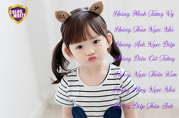 Tên con gái họ Hoàng 4 chữ mang ý nghĩa may mắn, phúc lộc