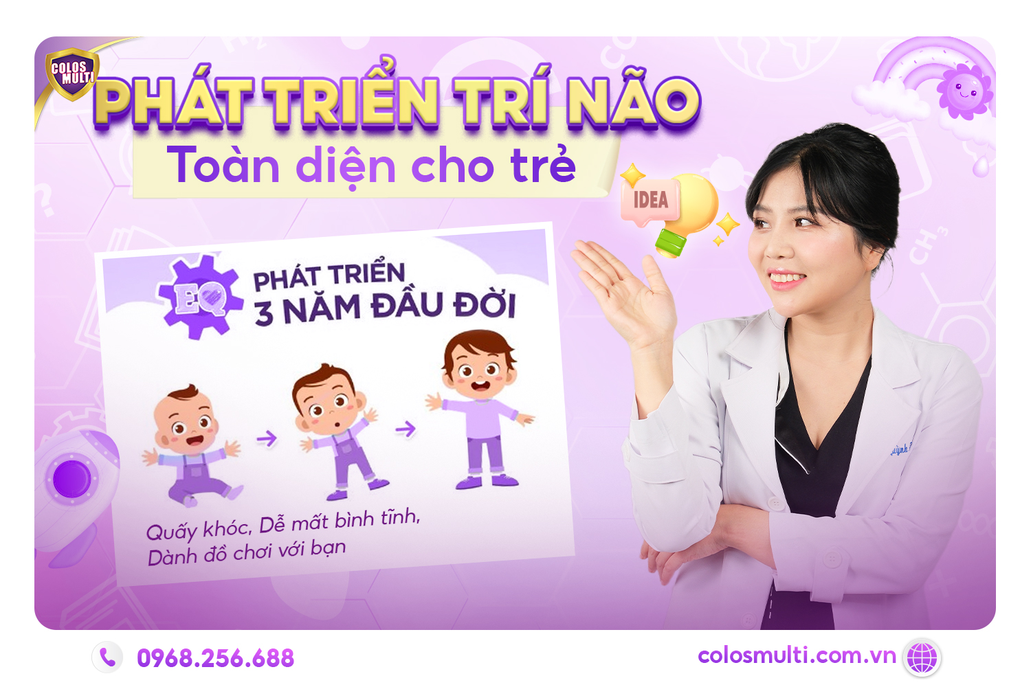 Phát triển trí não toàn diện cho trẻ