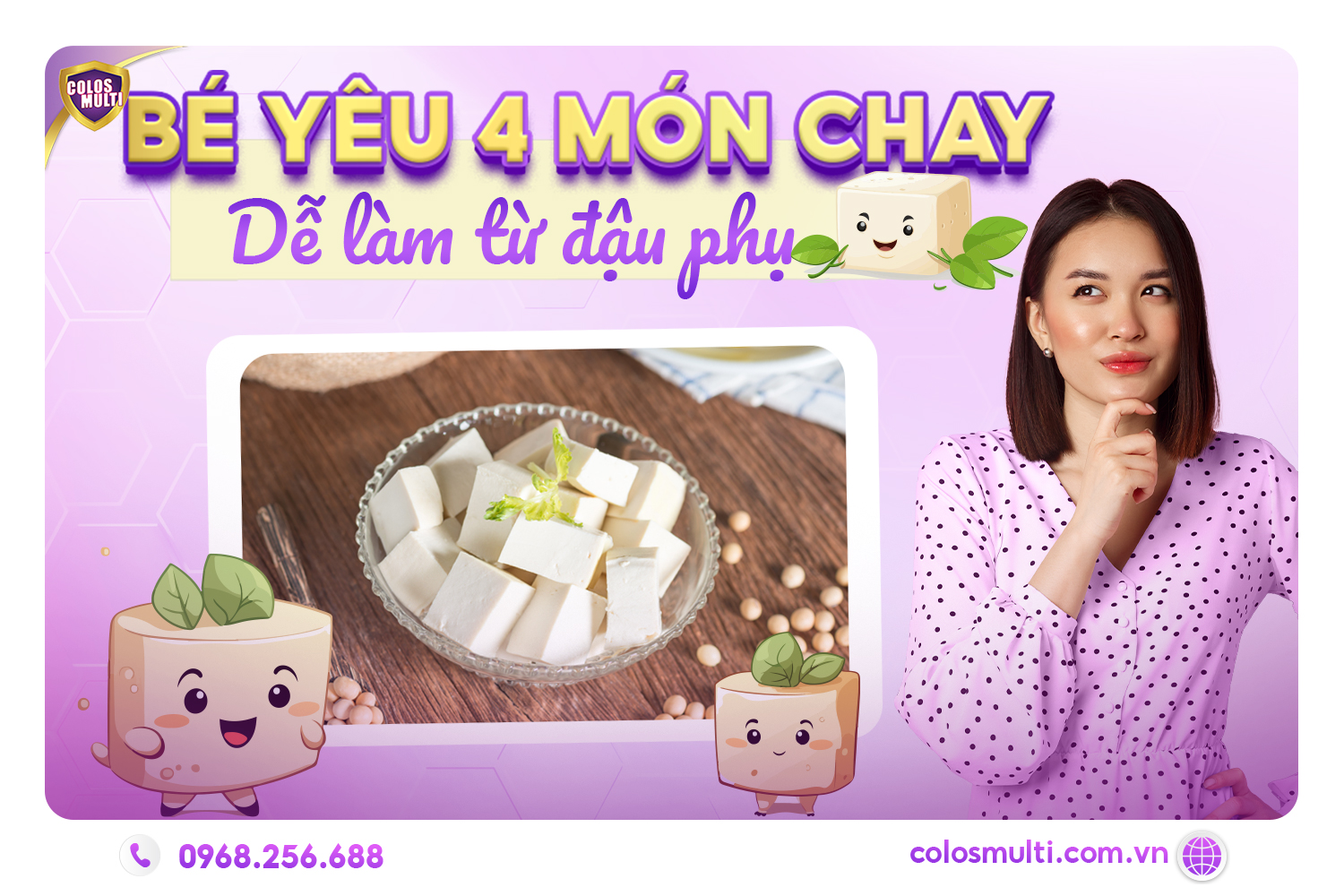 Bé yêu với 4 món chay dễ làm từ đậu phụ